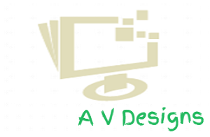A V Designs logo